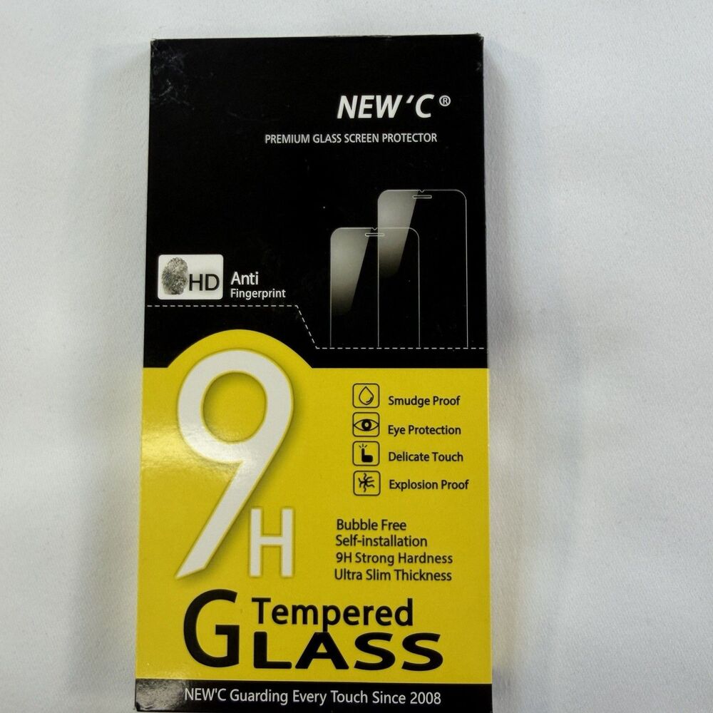 NEW'C 3 Pack Designed for Samsung Galaxy S22 5G, Screen Protector Tempered Glass